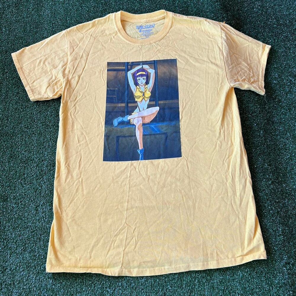 Toei-animation Men's Yellow and Gold T-shirt